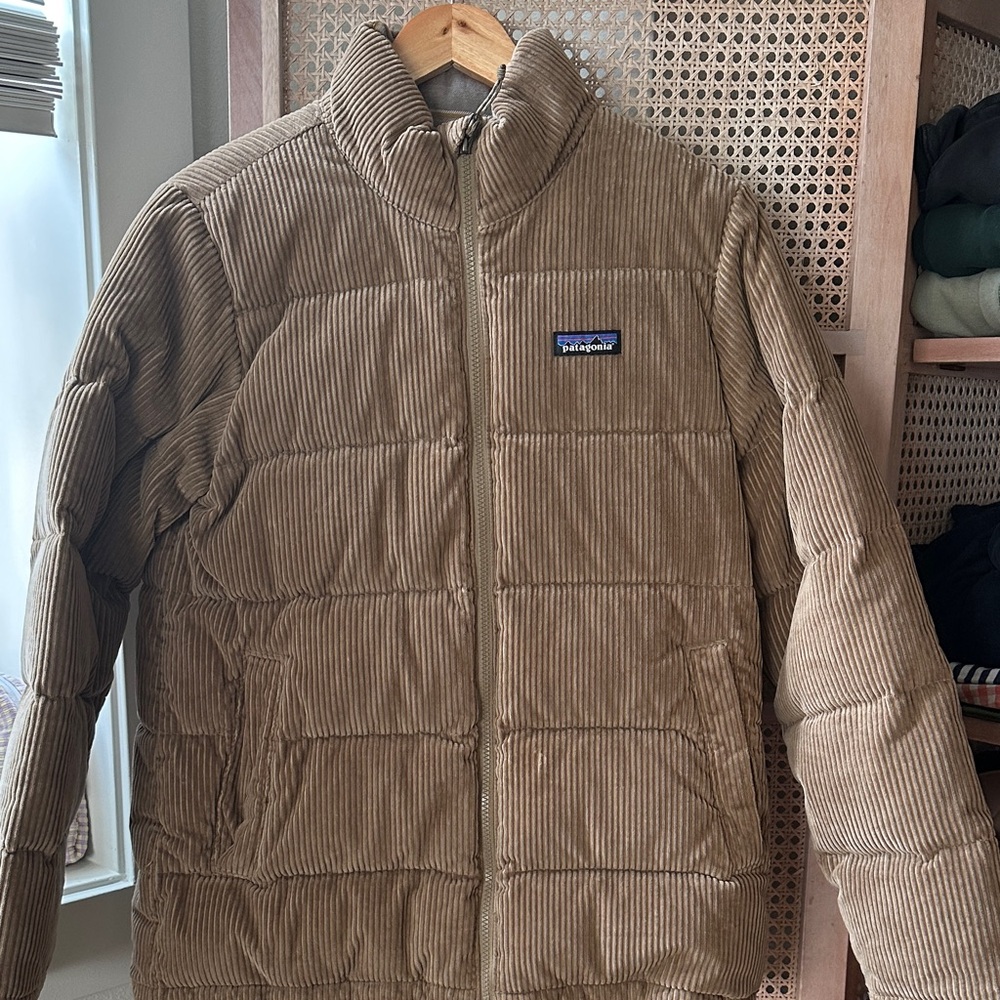 Patagonia Brown Corduroy Puffer Jacket